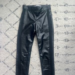 Girls edgy faux leather pants
